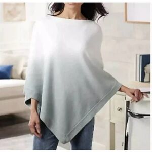 Barefoot Dreams CozyChic Ultra Light Ocean Breeze Poncho